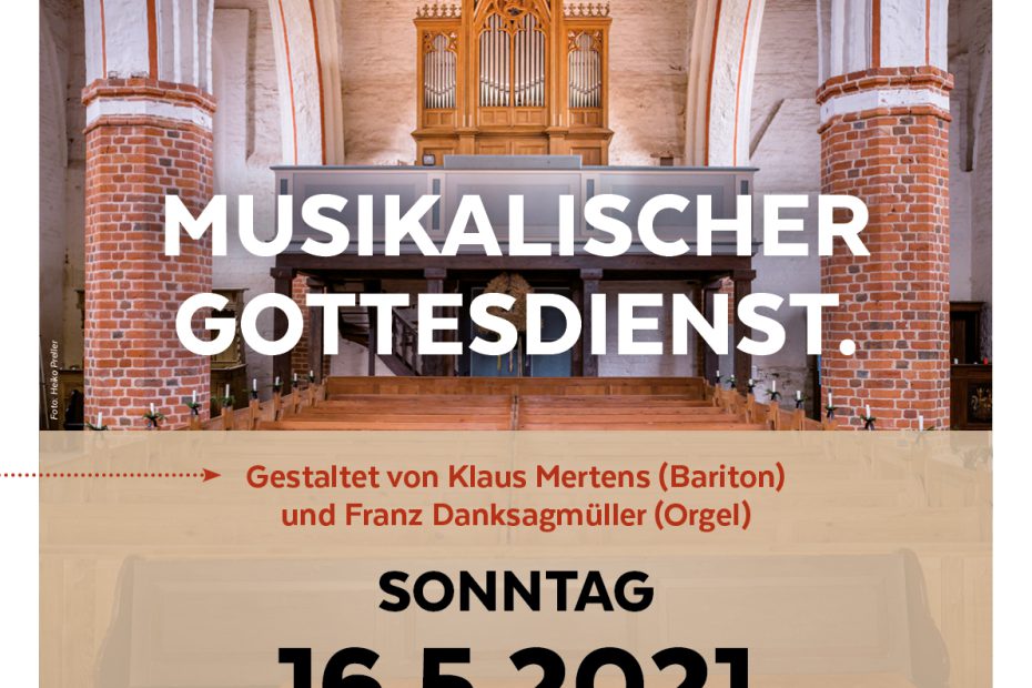 Musikalischer Gottesdienst in Reinberg - Herzliche Einladung - "Kirchen am Sund"